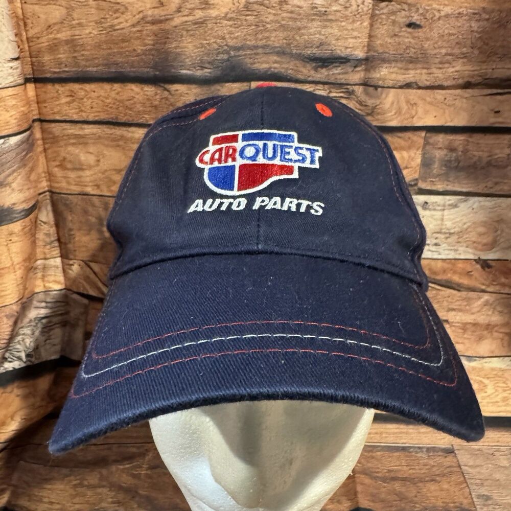 Carquest Auto Parts Hat K-Products Vintage Navy Blue Embroidered Strapback Dad